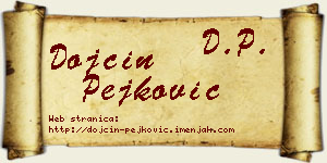 Dojčin Pejković vizit kartica